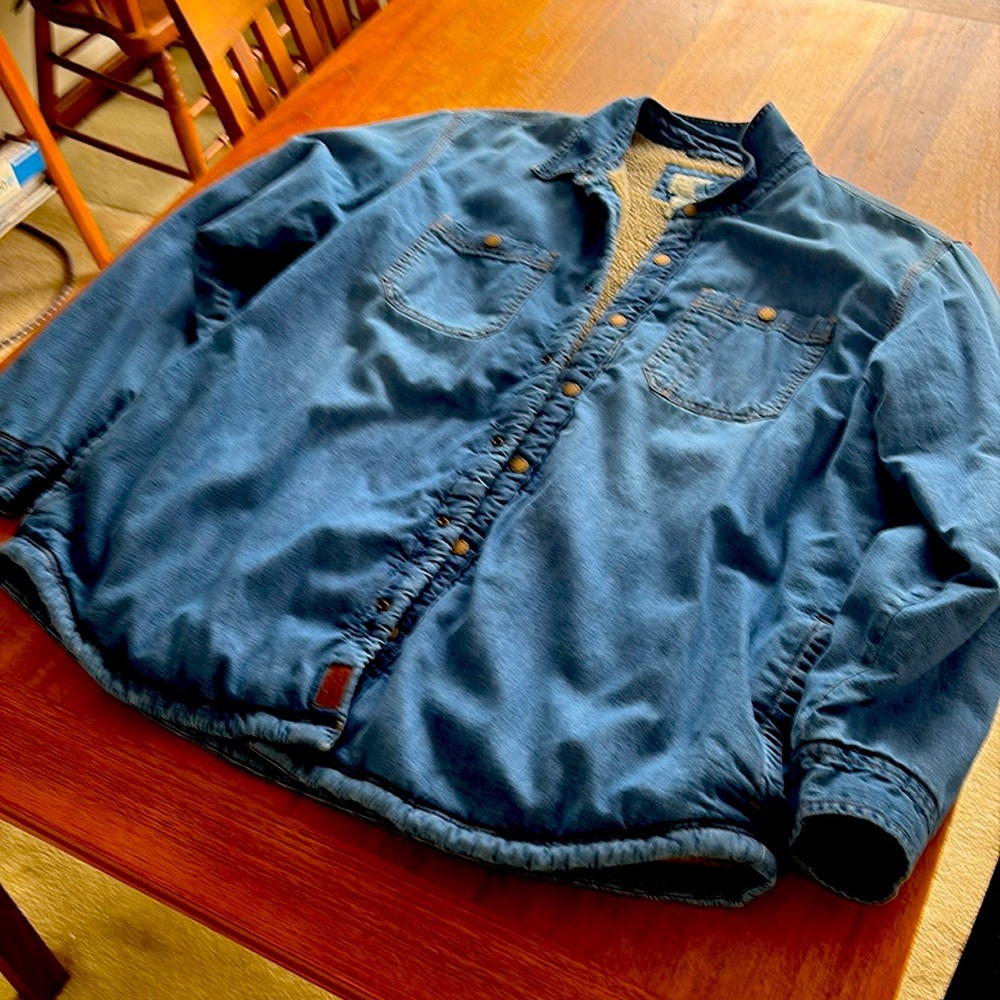 L.L. Bean Men's 1912 Heritage Lined Shirt Jac, Denim